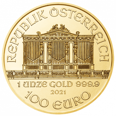 Gold Philharmonic 1/10 oz obverse