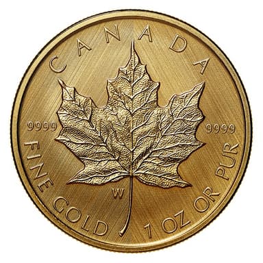Gold Maple Leaf 1/4 oz obverse