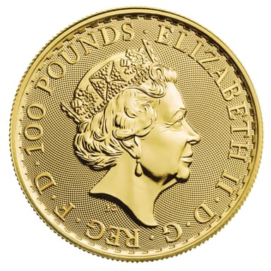Gold Britannia 1 oz obverse